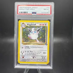 1999 Pokemon Jungle Wigglytuff Holo #16/64 PSA 8 NM-MT CLEAN -j - Image 1