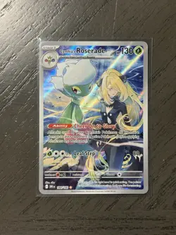 Cynthia's Roserade 184/182 Sv10: Destined Rivals Illustration Rare Pokemon TCG - Image 1