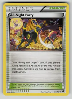 All-Night Party 96/122 Uncommon BREAKpoint Pokemon LP - Image 1