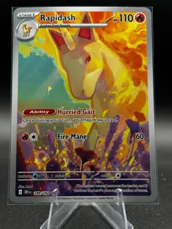 Rapidash 189/182 Sv10: Destined Rivals Holo Pokemon TCG - Image 1