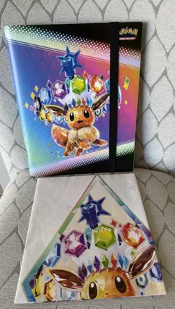 Pokemon TCG: Scarlet & Violet Prismatic Evolutions BINDER & POSTER - Image 1
