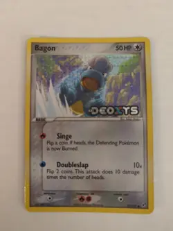 Pokemon - 2005 Bagon - EX Deoxys - 52/107 - Reverse Holo Foil - Image 1