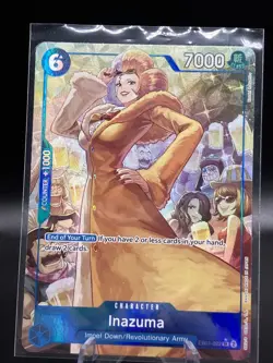 EB01-022 Inazuma Super Rare Alt Art One Piece English TCG Card - Image 1