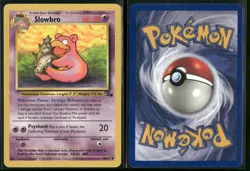 ✰ SLOWBRO 43/62 UNLIMITED UNCOMMON FOSSIL POKEMON ✰ LP - Image 1