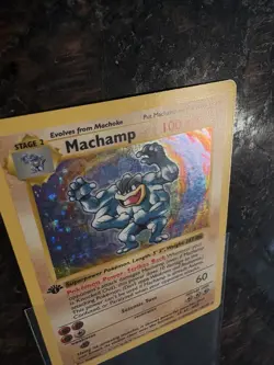 Pokemon TCG Machamp Holo Rare 1st Edition Shadowless Base Set - Image 5