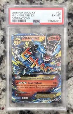 2016 POKEMON XY GENERATIONS #12 M CHARIZARD EX GENERATIONS PSA 6 - Image 1