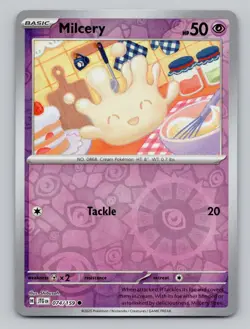 Reverse Holo Milcery 074/159 Common Journey Together Pokemon - Image 1