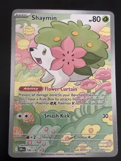 Pokemon Shaymin Sv10 Destined Rivals Illustration Rare Holo 185/182 2025 Basic - Image 1