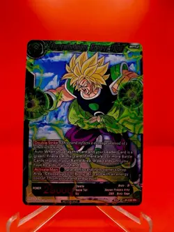 Dragon Ball Super CCG Overwhelming Energy Broly P-136 PR Promo Foil Bandai Card - Image 1