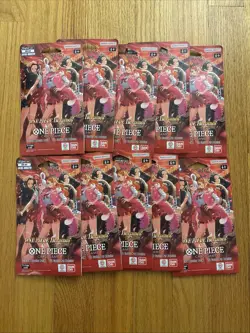 One Piece Heroines Edition EB-03 Sleeved Booster Pack Lot Of 10 Factory Sealed - Image 1
