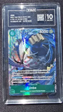 2025 One Piece Jinbe (Alternate Art) OP11-031 A Fist of Divine Speed [TAG 10] - Image 1