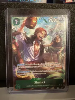 Shanks (Alternate Art) OP14-027 The Azure Sea's Seven Foil MINT One Piece TCG - Image 1