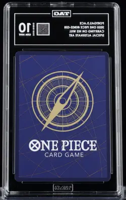 Portgas D Ace 2025 ONE PIECE CARRYING ON HIS WILL #EB02-028 OP13 SP TAG GEM 10 - Image 2