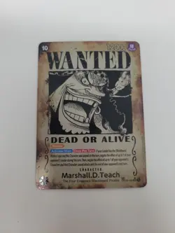 Marshall.D.Teach OP09-093 Wanted Poster Emperors in the New World One Piece TCG - Image 2