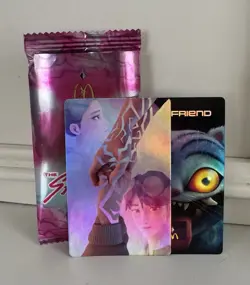 McDonald's Kpop Demon Hunters Photo Card - Rumi & Jinu - Holographic Ultra RARE - Image 1