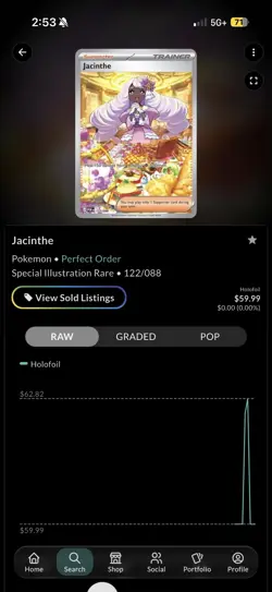 Jacinthe Perfect Order Special Illustration Rare Pokemon TCG Card NM - Image 5
