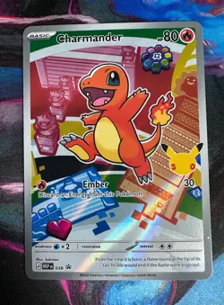 Pokemon Charmander 038/MEP Basic Holo Stamped Flame Card 80HP - Image 1