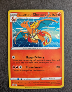 Special Delivery Charizard SWSH075 Holo Promo Pokemon Card NM / Pack Fresh - Image 1