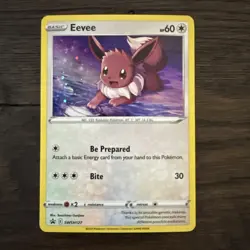 Eevee - SWSH127 - Pokemon Sword & Shield Promo Ultra Rare Holo Card NM - Image 1