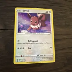 Eevee - SWSH127 - Pokemon Sword & Shield Promo Ultra Rare Holo Card NM - Image 3