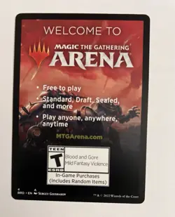 MTG Best PlayerMobile Arena BRO Insert Promo Card Magic The Gathering # 2 / 4 - Image 2