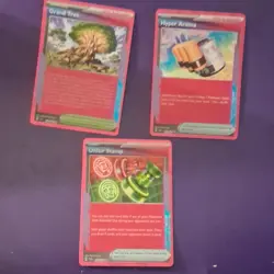 Nintendo Pokemon Trainer Holo Cards Lot - Grand Tree, Hyper Aroma, Unfair Stamp - Image 1