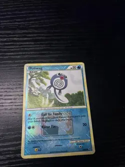 Poliwag Crosshatch Unleashed League Promo Pokemon Card Reverse Holo 58/95 - Image 1