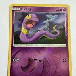 Pokemon TCG Ekans 26/68 Hidden Fates Reverse Holo Card LP / NM - Image 3