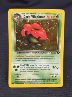 Pokemon TCG Dark Vileplume Holo Card 13/82 Near Mint Condition - Image 1