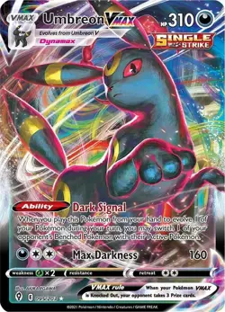 Pokemon Umbreon VMAX 095/203 SWSH07: Evolving Skies Holo Card - Image 1