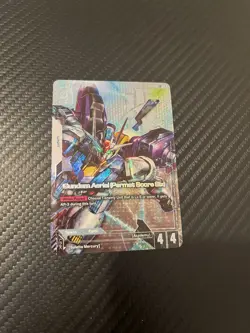 Gundam Card Game Gundam Aerial Permet Six ST01 LR+ Alt Art NM English - Image 1