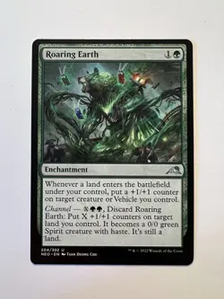 Roaring Earth - MTG Kamigawa: Neon Dynasty NM - Image 1
