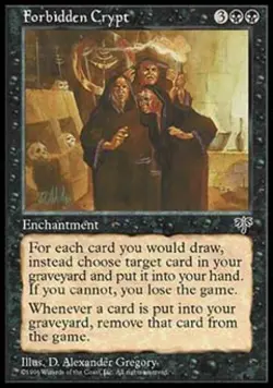 Forbidden Crypt - Light Play MTG Mirage - Image 1