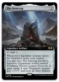 The Irencrag (Extended Art) #368 (NM) Wilds of Eldraine WOE Magic MTG pack fresh - Image 1