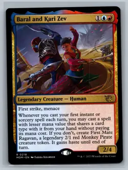 Magic MTG March of the Machine Baral and Kari Zev #0218 TCG CCG - Image 1