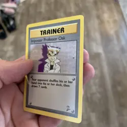 Pokemon TCG Imposter Professor Oak Base Set 2 102/130 Regular Unlimited Rare - Image 4