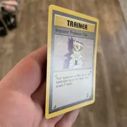 Pokemon TCG Imposter Professor Oak Base Set 2 102/130 Regular Unlimited Rare - Image 5
