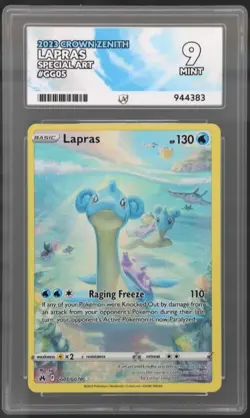 Pokemon TCG - Lapras GG05/GG70 Crown Zenith Galarian Gallery - ACE 9 - Image 1