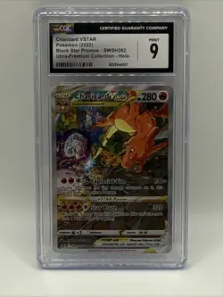 Pokemon TCG Charizard VSTAR SWSH262 Holo Black Star Promo - CGC 9 - Image 1