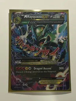 M Rayquaza EX 61/108 Full Art Holo Roaring Skies 2015 Pokemon - Image 1