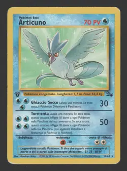 Articuno Fossil 1a Edizione 17/62 ITA - Carta Pokemon Rara - Image 1