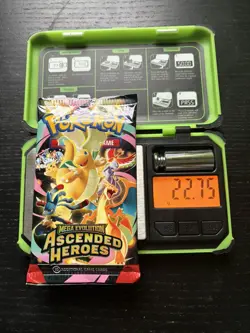 Pokemon TCG Mega Evolution Ascended Heroes Heavy 22.75g Sealed Booster Pack - Image 1