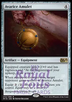 Avarice Amulet 1x FOIL MTG M15 Core Set Rare MINT artifact - Image 1