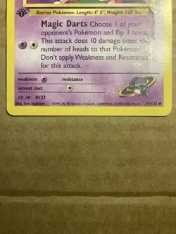 Sabrina’s Mr. Mime Pokemon Card Gym Challenge 59/132 1st Edition HP - Image 4