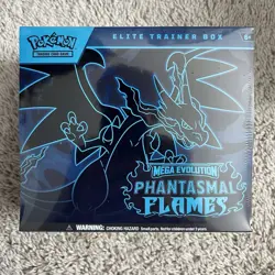 Pokemon TCG - Mega Evolution Phantasmal Flames Elite Trainer Box ETB - Image 1