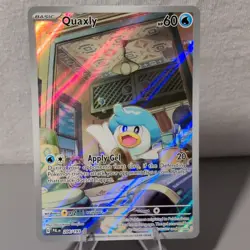 ✨Pokemon Quaxly 206/193 Paldea Evolved Illustration Rare Holo 60HP Basic Gunjima - Image 2