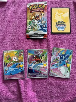Pokemon TCG First Partner Illustration Collection Rowlet 43 Litten 44 Popplio 45 - Image 1