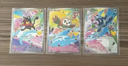Pokemon TCG First Partner Illustration Collection Popplio 45 Litten 44 Rowlet 43 - Image 2