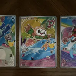 Pokemon TCG First Partner Illustration Collection Popplio 45 Litten 44 rowlet 43 - Image 3