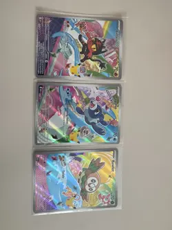 Pokemon TCG First Partner Illustration Collection Popplio 45 Litten 44 rowlet 43 - Image 1